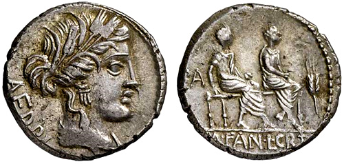 critonia roman coin denarius